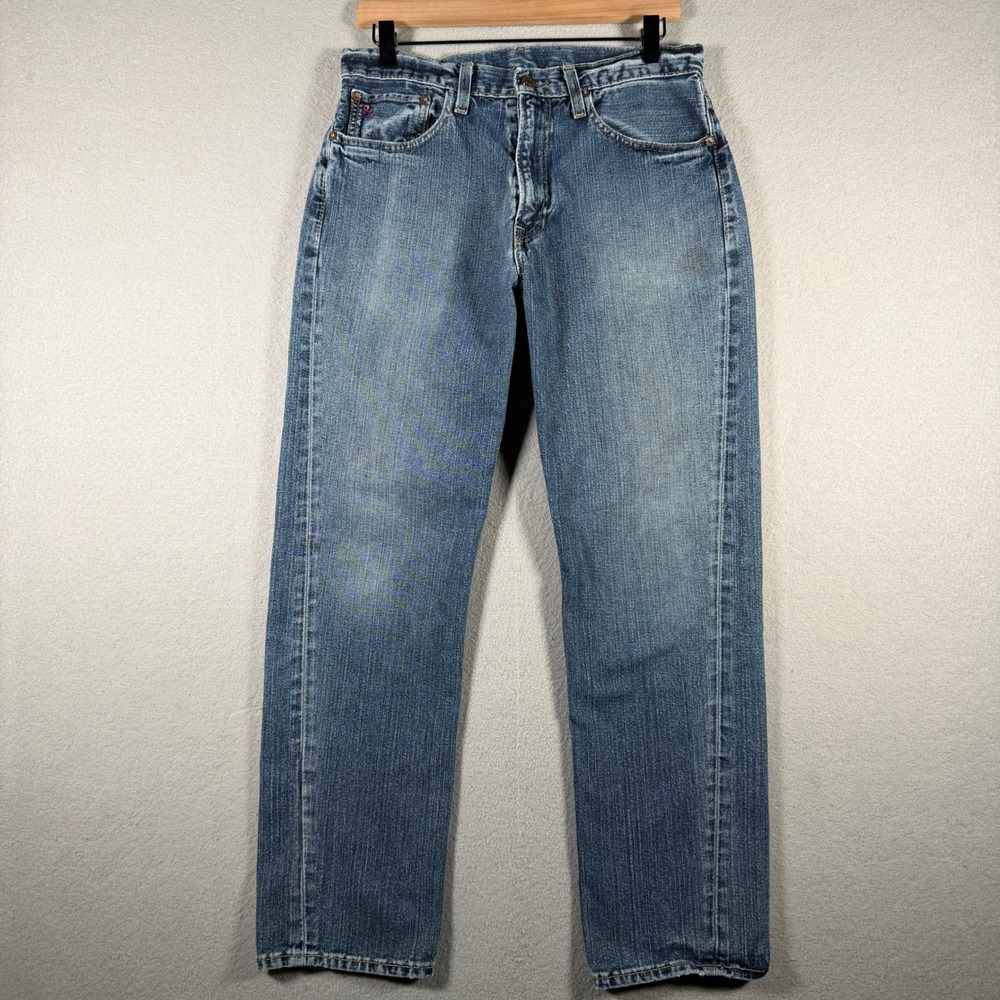 Polo Ralph Lauren Cortlan Mens Blue Straight Leg Jeans 30x29 R98SD57-CORTLAN